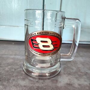 Dale Earnhardt #8 Glass Beer Mug with NASCAR NEXTEL Cup Series Logo